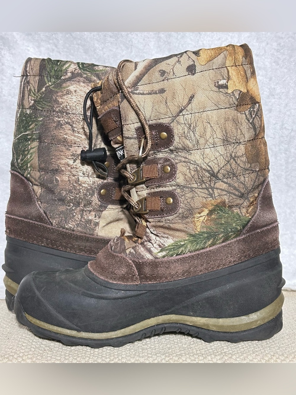 Ranger Big Kids Tundra II Camo 400g Insulated Waterproof Winter Snow Boots SZ 4 - Picture 7 of 11
